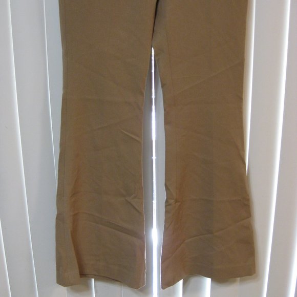 NWT Express tan khaki Columnist dress pants trousers 0 S short - Picture 3 of 9